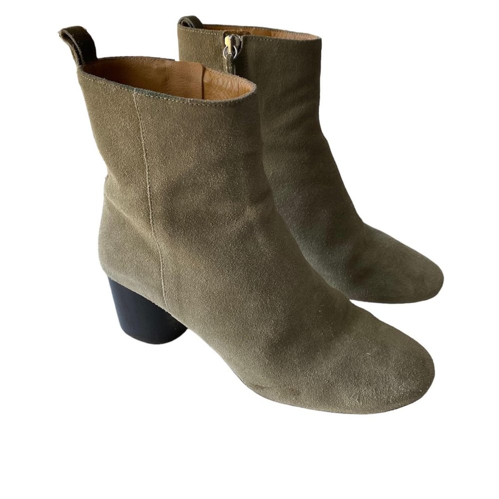 Isabel Marant Taupe Suede Ankle Boots 6.5